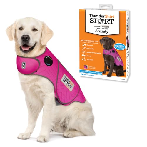 ThunderShirt Hundeweste für Hunde, Größe XL, Fuchsia, zur Linderung von Angstzuständen von Thundershirt