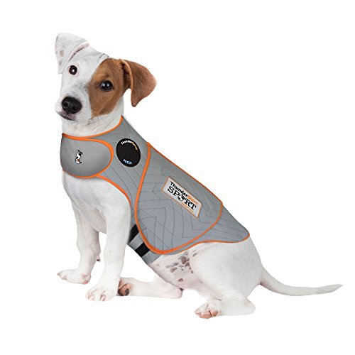 Thundershirt Hundebekleidung Thundershirt Hunde-Angstjacke, Platin, Größe S von Thundershirt