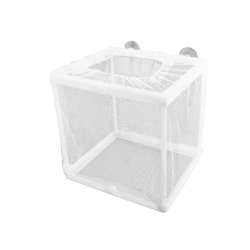 Thyonta Aquarium-Isolationsbox für Jungfische, Schutznetz, mit 4 Saugnäpfen, Größe 16 x 14 x 15 cm, Jungfischfütterung, Isolierung, Schlüpfen von Thyonta