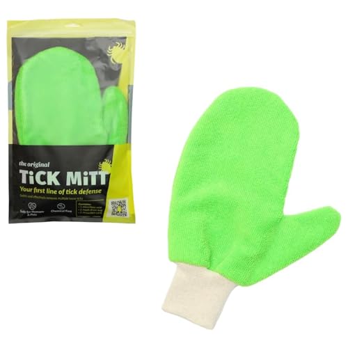 TiCK MiTT Zecken-Handschuh (Müheloser Zecken Entferner für Mensch & Tier, Perfekt zum Zecken Entfernen ohne Chemie, Alternative zur Zeckenzange & Zeckenhalsband für Hunde) von TiCK MiTT by TSG