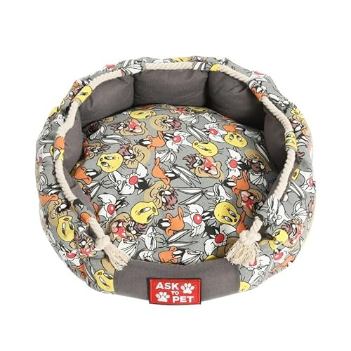 TiLLOw Bissfestes und waschbares Haustierkissenbett for Katzen und Hunde(Grau,XXL) von TiLLOw