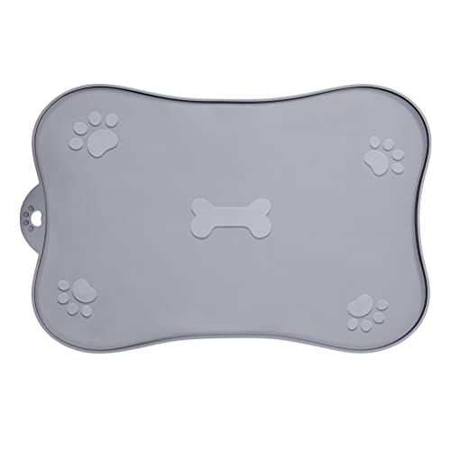 Tianbi Pet Feeding Mat,Pet Placemat for Dog and Cat, Waterproof Silicone Pet Feeding Pad Placemat Trays,Non-Slip Rollable Mat to Prevent Food and Water overflow von Tianbi