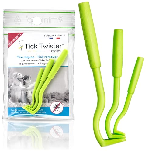 Tick Twister® - 2 Sets mit 3 Zeckenhaken im Beutel - Ermöglicht Zeckenentfernung bei Hunden, Katzen, Pferden und Männern - Original Zeckenentferner von Tick Twister