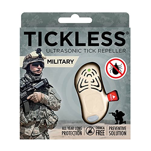 Tickless Military Ultraschall Zeckenabwehr für jedes Alter – Beige von Tickless