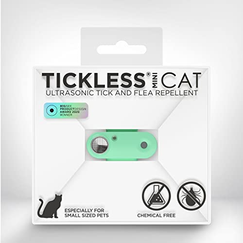 Tickless Mini Cat – chemikalienfreies, natürliches Floh- und Zeckenschutzmittel mit Ultraschall für Katzen - Mentha grün von Tickless