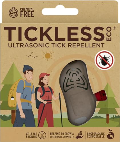 Tickless Eco Zecken- und Flohschutz für Menschen, Braun von Tickless