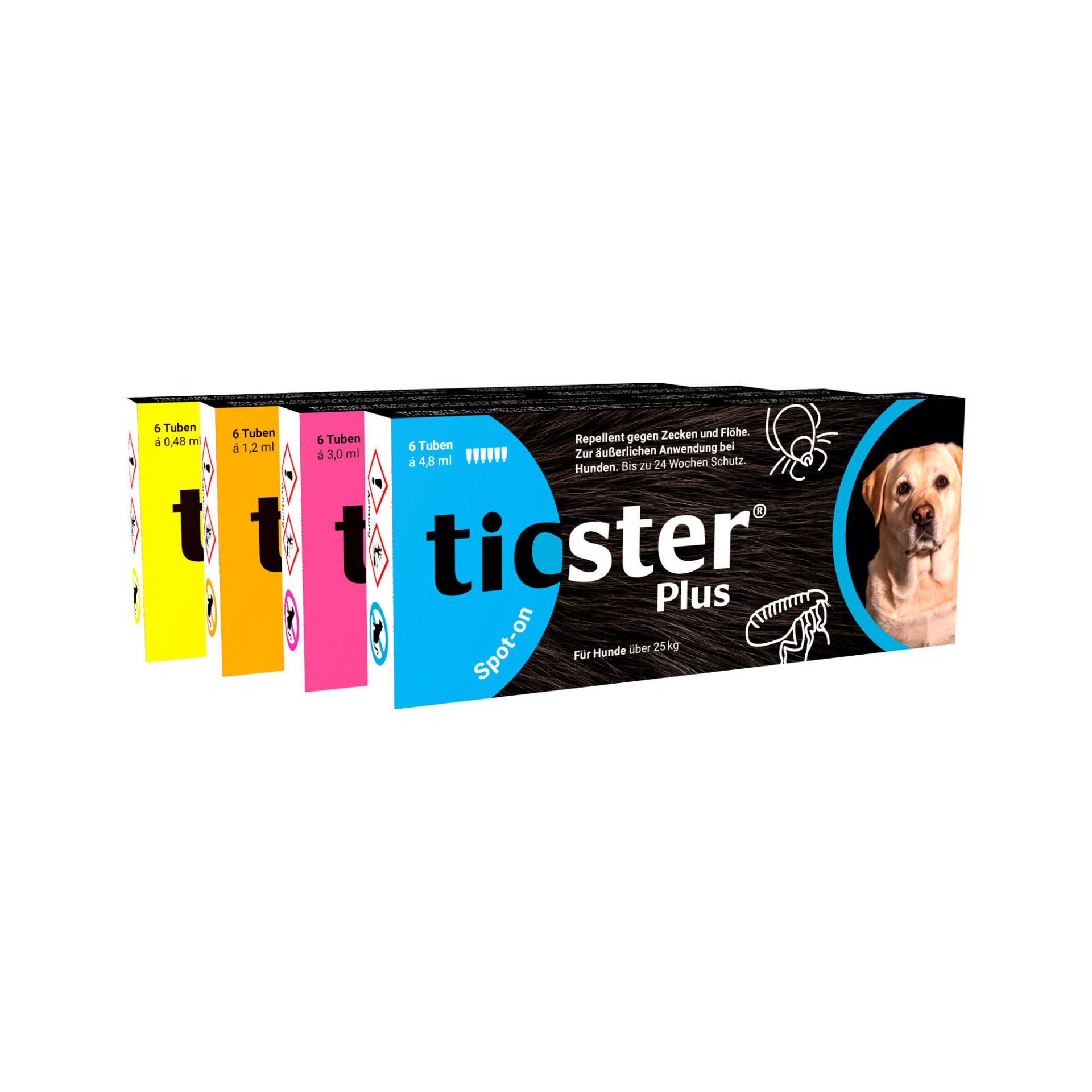 Ticster Plus Spot-on Hund >25 kg - 6 Pipetten von Ticster