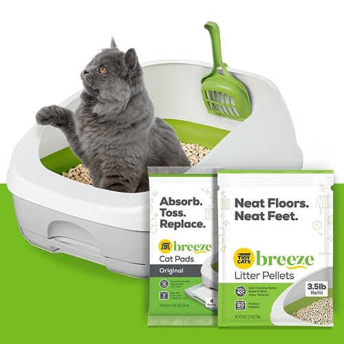 Purina Tidy Cats Katzentoiletten-System, Breeze System Starter-Kit Katzentoilette, Katzentoilette & Pads von Tidy Cats