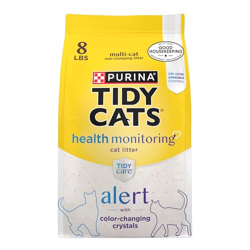 Purina Tidy Cats Tidy Pflege-Warnung, Gesundheitsüberwachung, Streu mit Kieselsteinen, 3,6 kg, Beutel von Tidy Cats