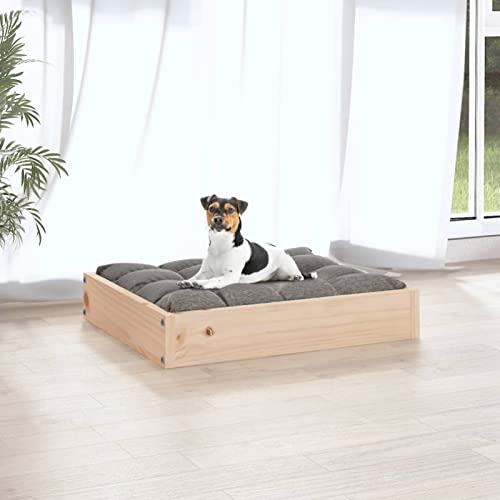 Tidyard Hundebett Katzenbett Hundeliege Hundesofa Hundekorb 51,5x44x9 cm Massivholz Kiefer von Tidyard