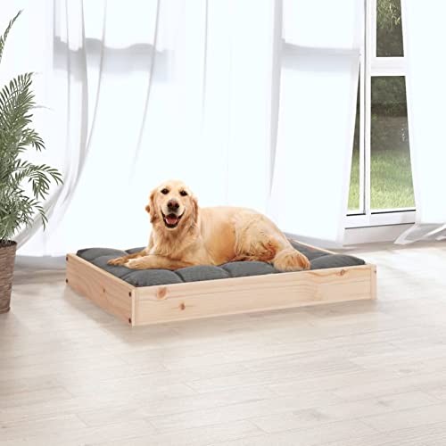 Tidyard Hundebett Katzenbett Hundeliege Hundesofa Hundekorb 71,5x54x9 cm Massivholz Kiefer von Tidyard