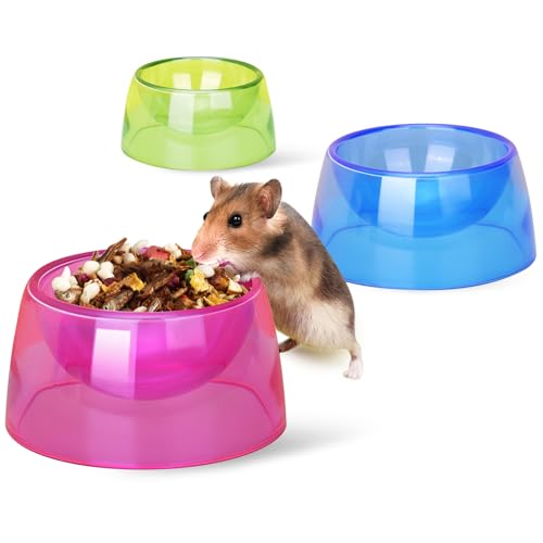 Futternapf für Hamster, kleine Tiere, Wassernapf, Wasser-Futterbehälter, Hamster-Schüssel, Zwerghamster, Futternapf für Zwerghamster, Mäuse, Kleintiere, 3 Stück von TieLishor