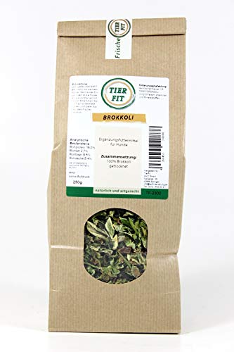 TierFit Brokkoli 250 g getrocknetes Gemüse zur Fleischfütterung glutenfrei Hundefutter Barf von TierFit