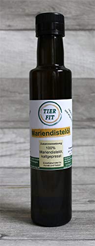 TierFit Mariendistelöl 250 ml Hundefutter Katzenfutter von TierFit