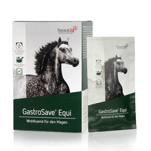 Tierarzt24 GastroSave Equi 12 x 30g | Ergänzungsfuttermittel für Pferde für die Magenschleimhaut von Tierarzt24