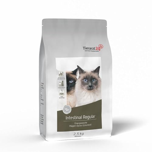 Tierarzt24 Vet Diet Intestinal Regular Trockenfutter für Katzen 2,5kg von Tierarzt24