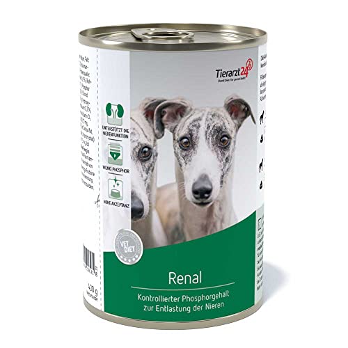 Tierarzt24 Vet Diet Renal Nassfutter für Hunde 6X 400g von Tierarzt24