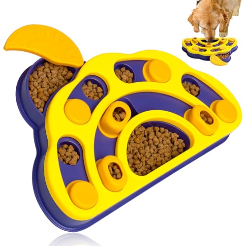 Tierglück Hundespielzeug Intelligenz, Hunde Puzzle Spielzeug für IQ Training, Feeder Hundespielzeug Katzenspielzeug für Langeweile, Intelligenzspielzeug für Große Kleine Mittlere Hunde Welpen Katzen von Tierglück