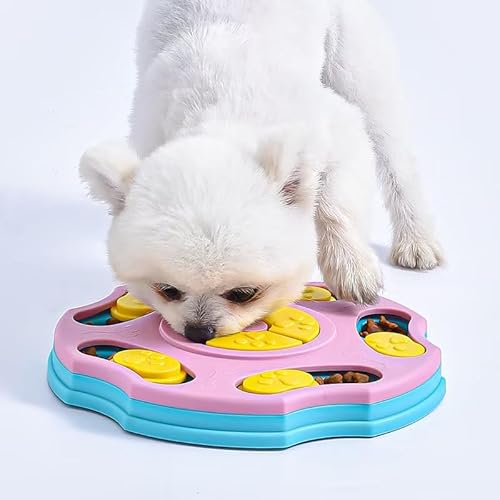 Tierglück Hundespielzeug Intelligenz, Hunde Puzzle Spielzeug für IQ Training, Treat Dispenser Hundespielzeug Katzenspielzeug für Langeweile, Intelligenzspielzeug für Kleine Mittlere Hunde Katzen von Tierglück