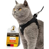 Tierhood Softgeschirr Katze mit Leine anthrazit/ schwarz M Tierhood Softgeschirr Katze mit Leine anthrazit/ schwarz M von Tierhood