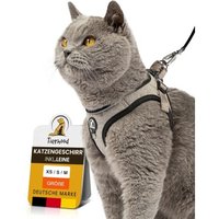 Tierhood Softgeschirr Katze mit Leine grau XS Tierhood Softgeschirr Katze mit Leine grau XS von Tierhood