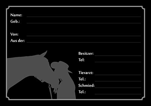 Tierisch werben Boxenschild Stallschild Stalltafel Western DIN A4 (Hartschaum) von Tierisch werben