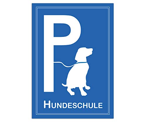 Tierisch werben Parkplatzschild Hundeschule (Aluverbund) von Tierisch werben