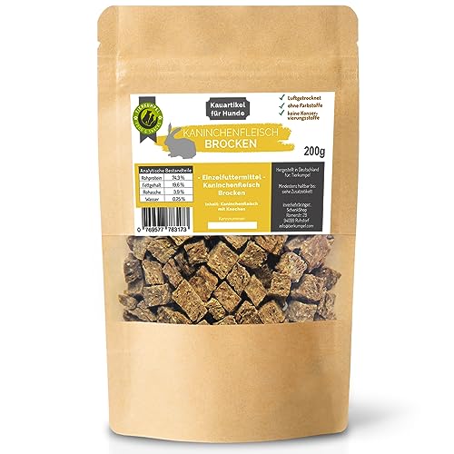 Tierkumpel Food & Snack Hundeleckerli Getreidefrei Training Hundesnack große und kleine Hunde Welpen Beutel Leckerlies Hund Trainingsleckerli Welpentraining knusprige Kaninchen ohne Getreide 200 gr von Tierkumpel Food & Snack