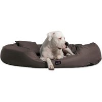 Tierlando ® ARES VISCO Polyester - Orthopädisches Hundebett braun 1,8 m, 30 cm, 1,1 m von Tierlando