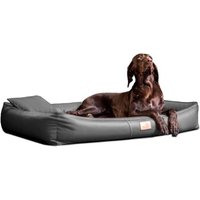 Tierlando ® CLIFFORD LATEX Orthopädische Hundematratze schwarz/ graphit 1 m, 16 cm, 75 cm von Tierlando