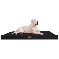 Tierlando ® OSCAR VISCO Orthopädische Hundematte Matratze Kunstleder Hundebett schwarz 1 m, 11 cm, 80 cm von Tierlando