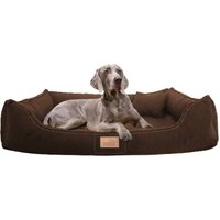 Tierlando ® Orthopädisches Hundebett Maddox Soft Editon Hundesofa braun 1 m, 25 cm, 75 cm von Tierlando