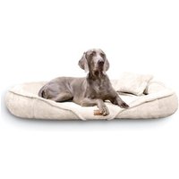 Tierlando ® XENIA - Orthopädisches Hundebett / Hundesofa creme 1,75 m, 20 cm, 1,15 m von Tierlando