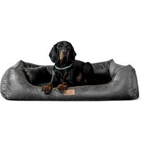 Tierlando ALBERTO ORTHO Orthopädisches Hundebett mit Velours Vintage schwarz/ graphit 1 m, 25 cm, 75 cm Tierlando ALBERTO ORTHO Orthopädisches Hundebett mit Velours Vintage schwarz/ graphit 1 m, 25 cm, 75 cm von Tierlando