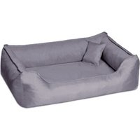 Tierlando DONALD ORTHO Hundebett Anti Haar M L XL XXL 80 100 120 150cm grau/ grau 1,5 m, 25 cm, 1 m von Tierlando