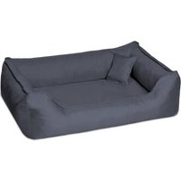 Tierlando DONALD ORTHO Hundebett Anti Haar M L XL XXL 80 100 120 150cm schwarz/ graphit 80 cm, 22 cm, 60 cm von Tierlando