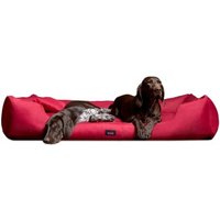 Tierlando MORITZ KOMFORT Hundebett Hundesofa M - XXXL 90 110 130 160 185 cm dunkelrot 90 cm, 22 cm, 75 cm von Tierlando