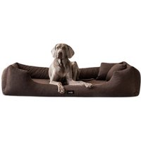 Tierlando MORITZ VIP Hundebett Hundesofa braun 90 cm, 22 cm, 75 cm von Tierlando