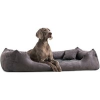 Tierlando MORITZ VIP Hundebett Hundesofa schwarz/ graphit 1,1 m, 25 cm, 90 cm von Tierlando