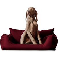 Tierlando NEMO Hundebett Hundesofa S M L Hundekorb Katzenbett 65 80 100cm bordeaux 1 m, 25 cm, 80 cm von Tierlando