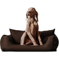 Tierlando NEMO Hundebett Hundesofa S M L Hundekorb Katzenbett 65 80 100cm braun 1 m, 25 cm, 80 cm von Tierlando