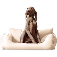 Tierlando NEMO Hundebett Hundesofa S M L Hundekorb Katzenbett 65 80 100cm creme 1 m, 25 cm, 80 cm von Tierlando