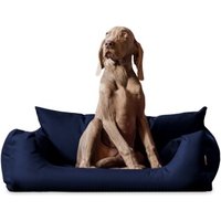 Tierlando NEMO Hundebett Hundesofa S M L Hundekorb Katzenbett 65 80 100cm dunkelblau 1 m, 25 cm, 80 cm von Tierlando