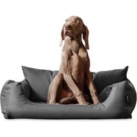 Tierlando NEMO Hundebett Hundesofa S M L Hundekorb Katzenbett 65 80 100cm grau/ grau 1 m, 25 cm, 80 cm von Tierlando