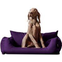 Tierlando NEMO Hundebett Hundesofa S M L Hundekorb Katzenbett 65 80 100cm lila 1 m, 25 cm, 80 cm von Tierlando