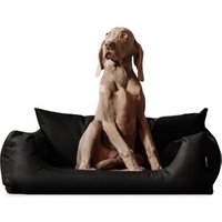 Tierlando NEMO Hundebett Hundesofa S M L Hundekorb Katzenbett 65 80 100cm schwarz 1 m, 25 cm, 80 cm von Tierlando