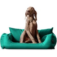 Tierlando NEMO Hundebett Hundesofa S M L Hundekorb Katzenbett 65 80 100cm türkis 1 m, 25 cm, 80 cm von Tierlando