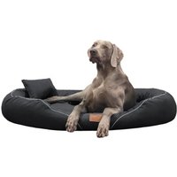 Tierlando TIFFANY Couture - Orthopädisches Hundebett anthrazit 1,15 m, 20 cm, 90 cm von Tierlando