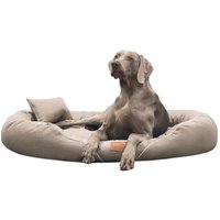 Tierlando TIFFANY Couture - Orthopädisches Hundebett beige 1,45 m, 20 cm, 1,05 m von Tierlando