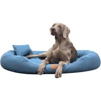 Tierlando TIFFANY Couture - Orthopädisches Hundebett blau 1,15 m, 20 cm, 90 cm von Tierlando